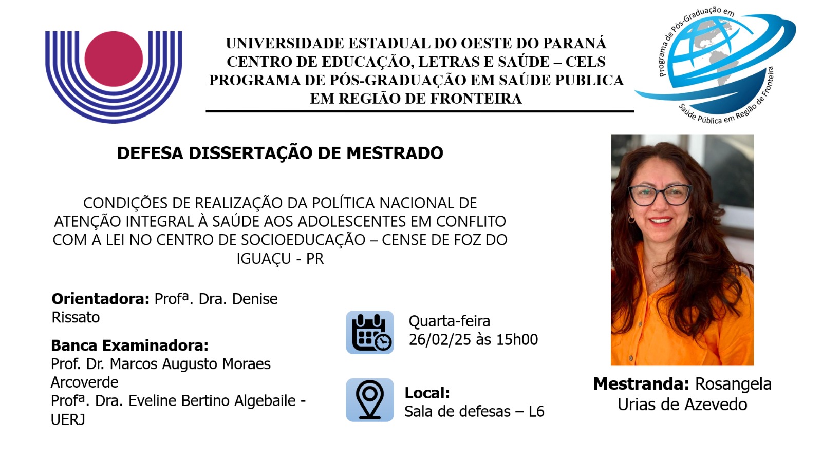 Convite Defesa de Dissertação